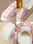 Plus Size Thermal Lined Quilted Bedroom Slippers