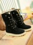 Artificial Suede Upper Long Plush Thermal Boots
