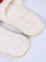 Heart Glitter Decor Fluffy Open-Top Slippers