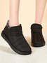 Winter Casual Embossed Slip On Snow Boots