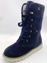 Artificial Suede Upper Long Plush Thermal Boots