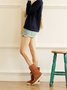 Artificial Suede Upper Long Plush Thermal Boots