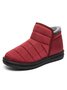 Winter Casual Embossed Slip On Snow Boots