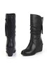 Casual Thermal Lined Side Zip Wedge Snow Boots