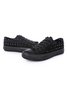 Rhinestone Lace-up Canvas Sneakers
