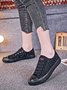 Rhinestone Lace-up Canvas Sneakers