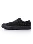 Rhinestone Lace-up Canvas Sneakers