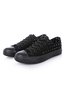 Rhinestone Lace-up Canvas Sneakers
