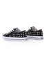 Rhinestone Lace-up Canvas Sneakers