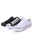 Rhinestone Lace-up Canvas Sneakers
