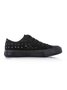 Rhinestone Lace-up Canvas Sneakers