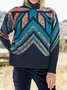 Ethnic Loose Knitted Jumper