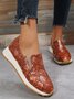 Women's Snakeskin Casual Slip On Sneakers