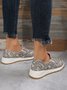 Women's Snakeskin Casual Slip On Sneakers