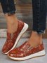Women's Snakeskin Casual Slip On Sneakers