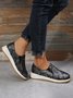 Women's Snakeskin Casual Slip On Sneakers