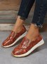 Women's Snakeskin Casual Slip On Sneakers