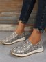 Women's Snakeskin Casual Slip On Sneakers