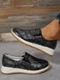 Women's Snakeskin Casual Slip On Sneakers
