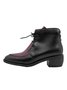 Comfortable Soft Leather Colorblock Lace-Up Pointed Toe Chukkas Booties