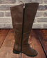 Buckle Zip Casual Straight Boots