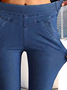 Casual Fit Pocket Irregular High Stretch Jeans