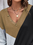 Casual Jersey Loose Long sleeve T-Shirt