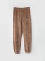 Home Warmth Thickened Coral Fleece Trousers