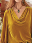 Plain Pleuche Ethnic Loose Top