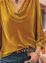 Plain Pleuche Ethnic Loose Top