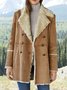 Casual Autumn Suede Embroidery Heavyweight Casual Long sleeve Shawl Collar Jacket for Women