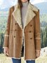 Casual Autumn Suede Embroidery Heavyweight Casual Long sleeve Shawl Collar Jacket for Women