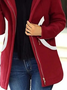 Plain Hoodie Long Sleeve Zipper Casual Jacket
