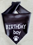 Pet birthday print bib