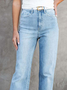 Casual Regular Fit Plain Jeans