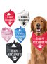 Pet Text Letters Print Bib Dog Outfit