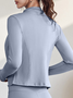 Plain Quick Dry Sports Zipper Yoga & Fitness