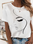 Figure Jersey Casual T-shirt