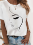 Figure Jersey Casual T-shirt