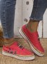 Casual All Season Cat Office &  Career PU Leather Flat Heel Round Toe Deep Mouth Shoes EVA Flats for Women