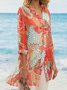 Vintage V Neck Loose Blouses