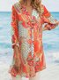 Vintage V Neck Loose Blouses