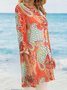 Vintage V Neck Loose Blouses