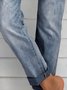 Cotton-Blend Casual Denim&jeans