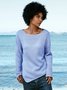 Loose Casual Crew Neck Knitted Sweaters