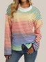 Loose Casual Wool/knitting Crew Neck Jumper