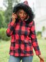 Hoodie Shift Checkered/plaid Vintage Jacket