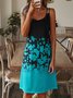 Spaghetti Floral Boho Shorts