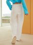 Casual Loose Solid Trousers