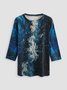 Vacation Slim Fit Printed Sweatshirt &pullover